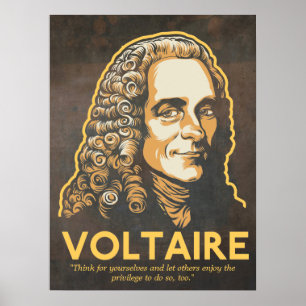 Impressão das citações de Voltaire