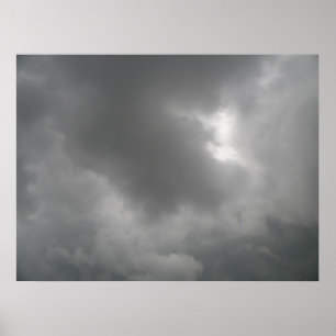 Impressão das nuvens de tempestade