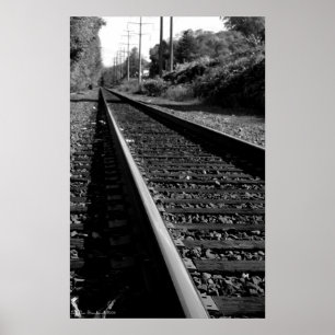 Impressão das trilhas de estrada de ferro