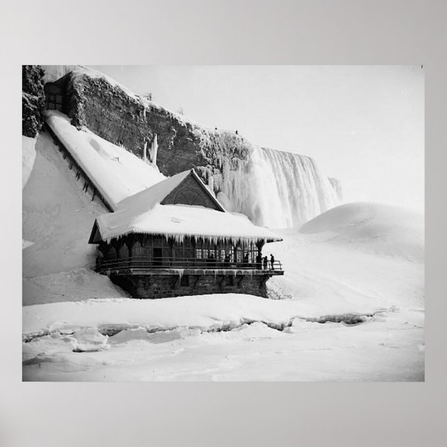 impressão de 1901 Niagara Falls (Frente)