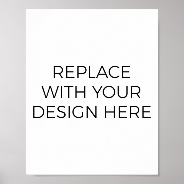 Impressão de 8 x 10" Sinal/Poster (Vertical) (Frente)