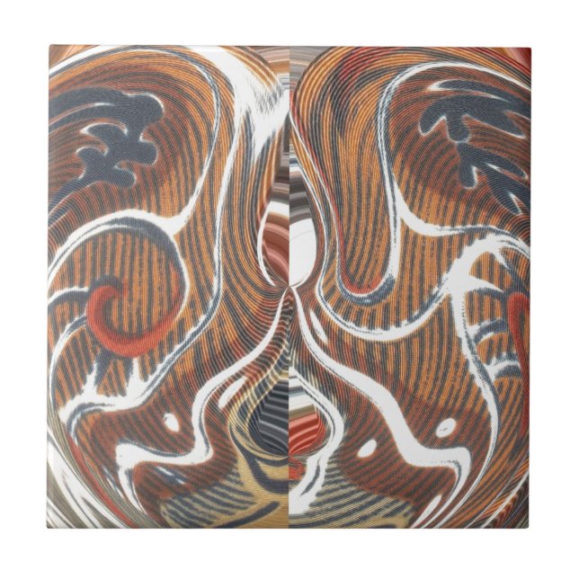 Impressão de Abstrato de arte africana (Frente)