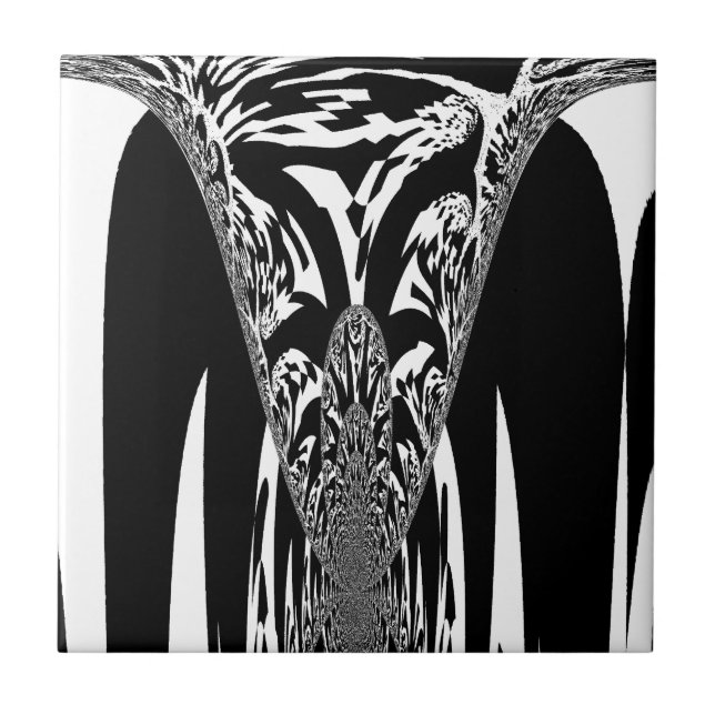 Impressão de Abstrato de arte africana (Frente)