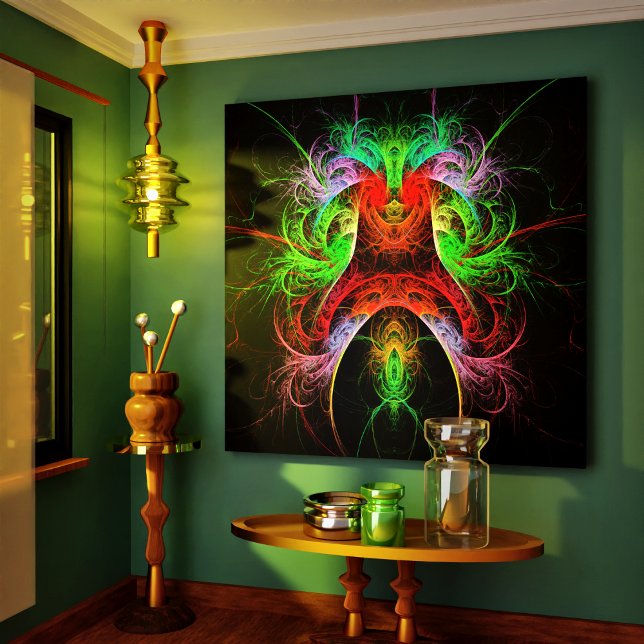 Impressão de Abstrato de arte carnaval (Carnaval Abstract Art Wrapped Canvas Print)