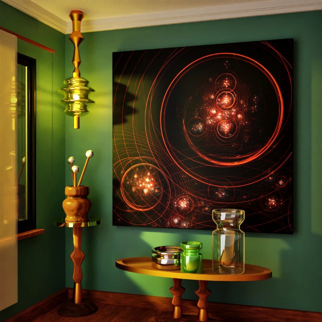 Impressão de Abstrato de arte Starlight (Starlight Abstract Art Wrapped Canvas Print)