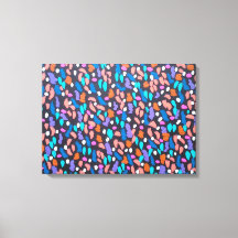 Impressão de Abstrato de Canvas de de Poeira de Es