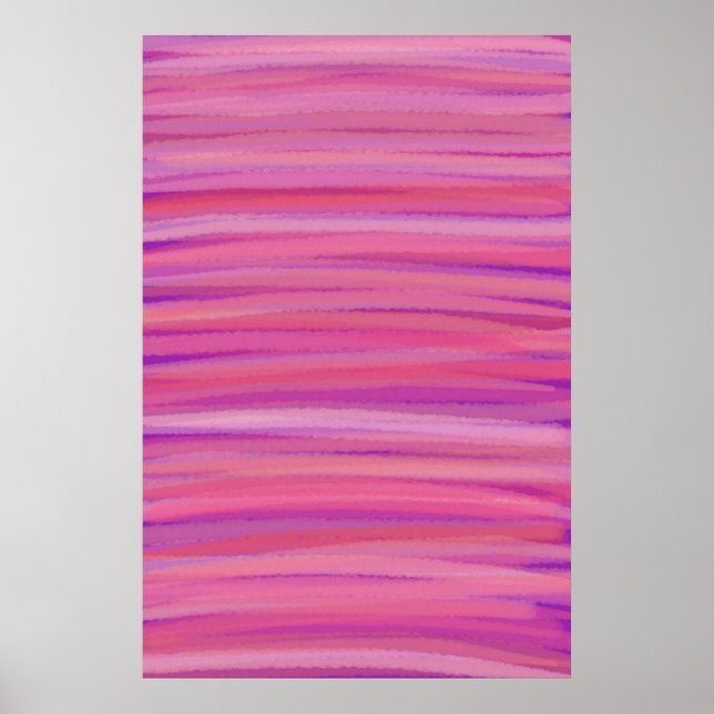 Impressão de Abstrato de Poster Blush Springtime (Frente)