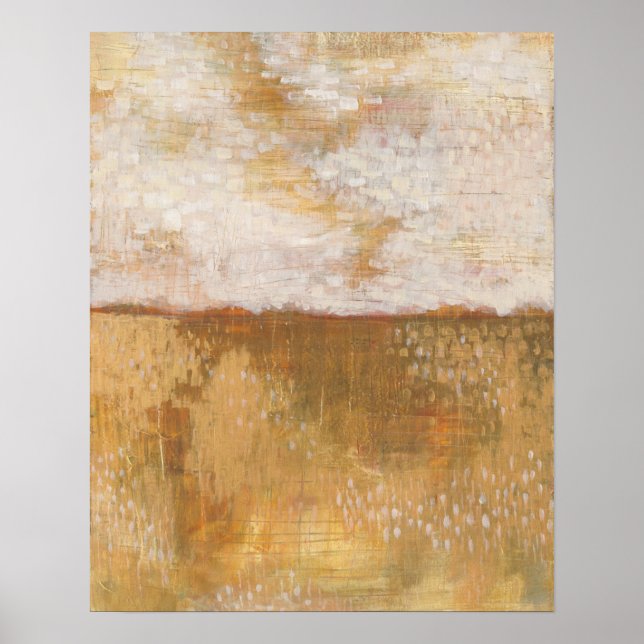 Impressão de Abstrato horizontal âmbar | Melissa A (Frente)