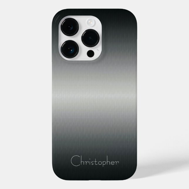 Impressão de aço inoxidável prateado titânio (Verso)