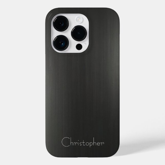 Impressão de aço inoxidável preto de titânio (Verso)