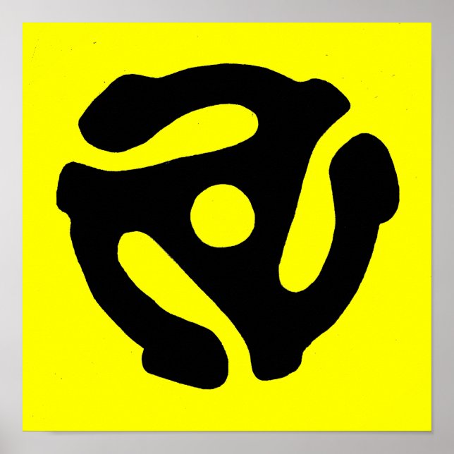 impressão de adaptador de registro de 45 RPM (Frente)