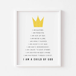 Impressão de afirmação das crianças cristãs