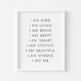 Impressão de afirmação infantil