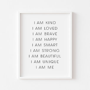 Impressão de afirmação infantil