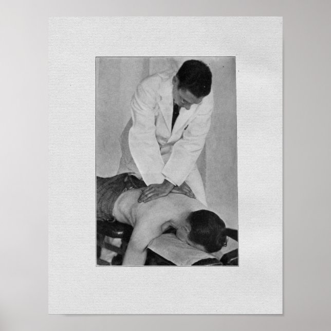 Impressão de ajustamento da coluna da quiroprática (Frente)