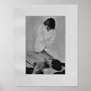 Impressão de ajustamento da coluna da quiroprática