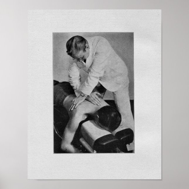 Impressão de ajustamento da coluna da quiroprática (Frente)