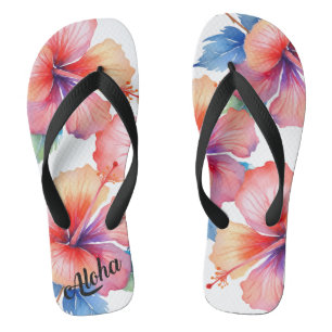 Impressão de Aloha - chinelos