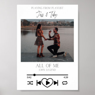 Impressão de Aniversário de Foto de Música do Spot