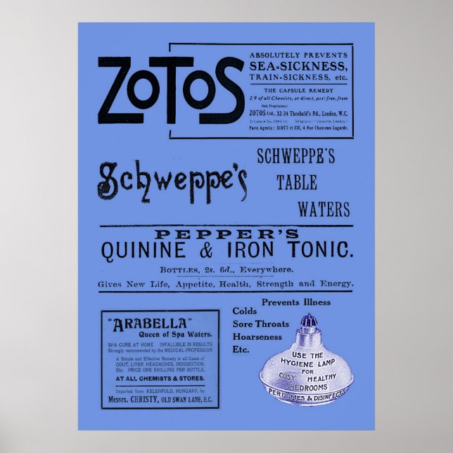 Impressão de anúncios antigos (Frente)