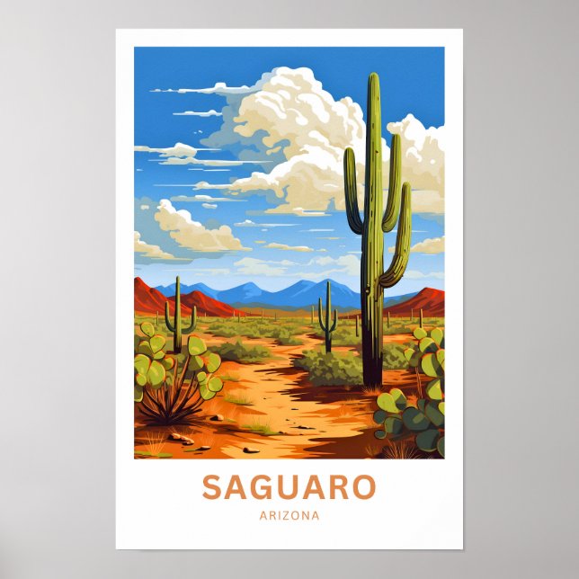 Impressão de Arizona Saguaro (Frente)