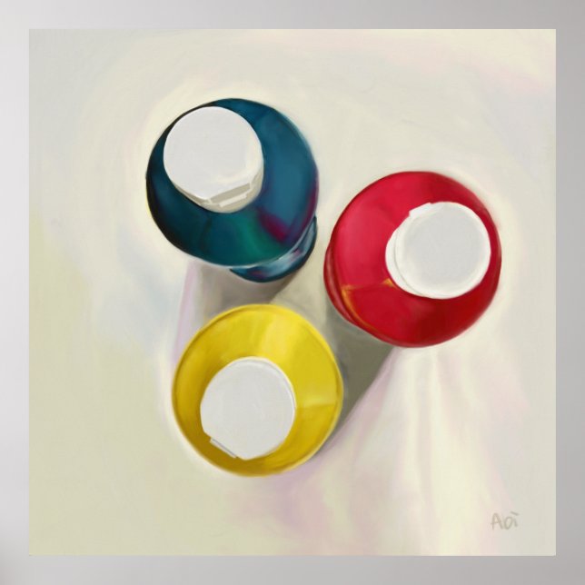 Impressão de arquivamento de garrafas de tinta acr (Frente)