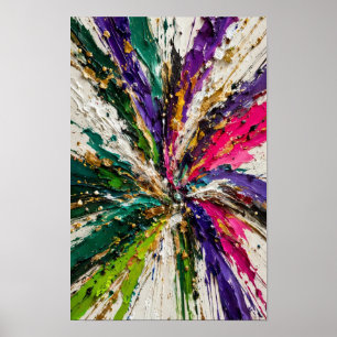 Impressão de Arte Abstrata Explosão Estelar Esmera