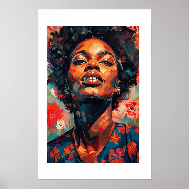 Impressão de Arte Africana (Frente)