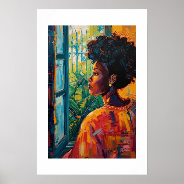 Impressão de Arte Africana (Frente)