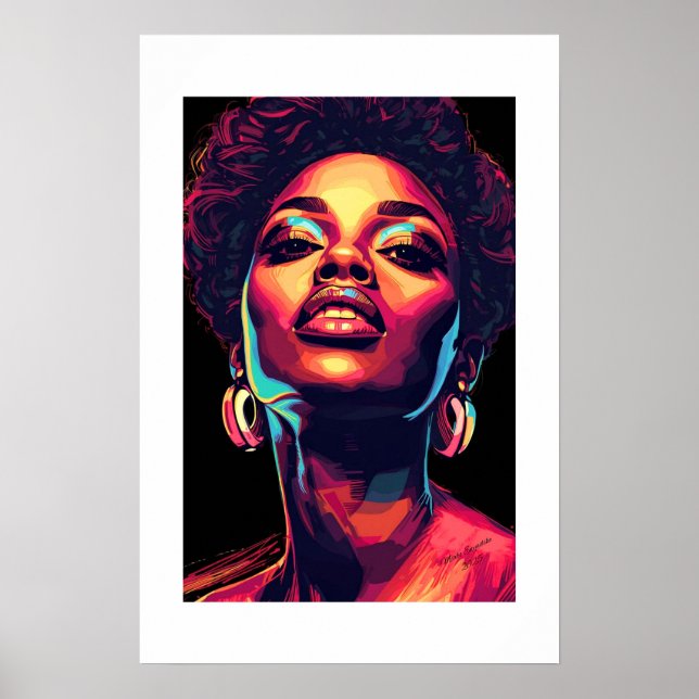 Impressão de Arte Africana (Frente)