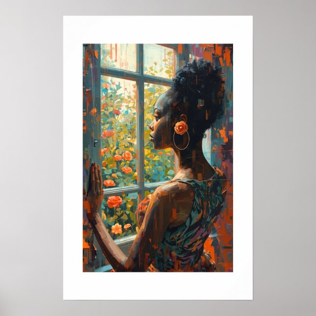 Impressão de Arte Africana (Frente)