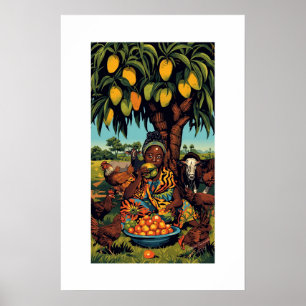 Impressão de Arte Africana