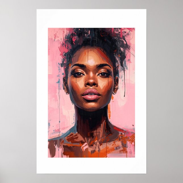 Impressão de Arte Africana (Frente)