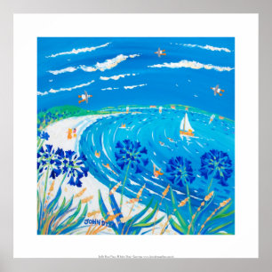Impressão de Arte: Agapanthus, Pentle bay Beach, T