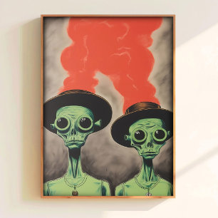 Impressão de Arte Alien Presente para Amante de Ov