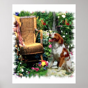 Impressão de Arte Americana Brittany Spaniel