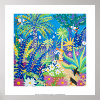 Impressão de Arte: Amor sob as Palmas Abbey Garden