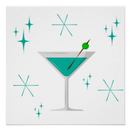 Impressão de Arte Atômica do século médio