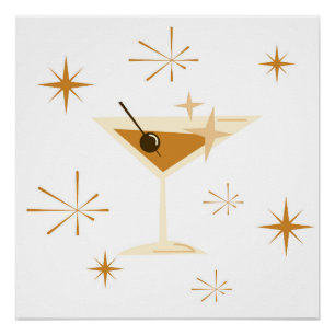 Impressão de Arte Atômica do Século médio