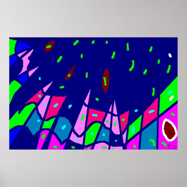 Impressão de Arte Azul (Frente)