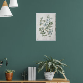 Impressão de Arte Botânica de Eucalipto em Aquarel