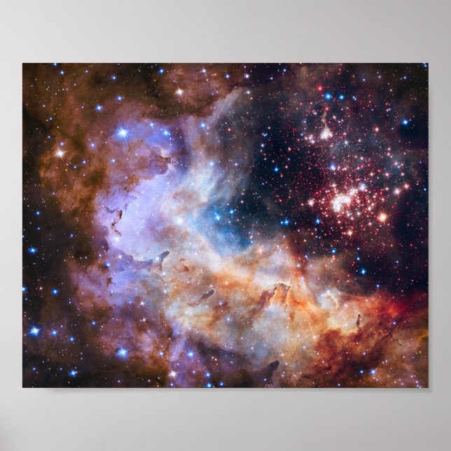 IMPRESSÃO de Arte Celestial do Cluster da NASA (Frente)