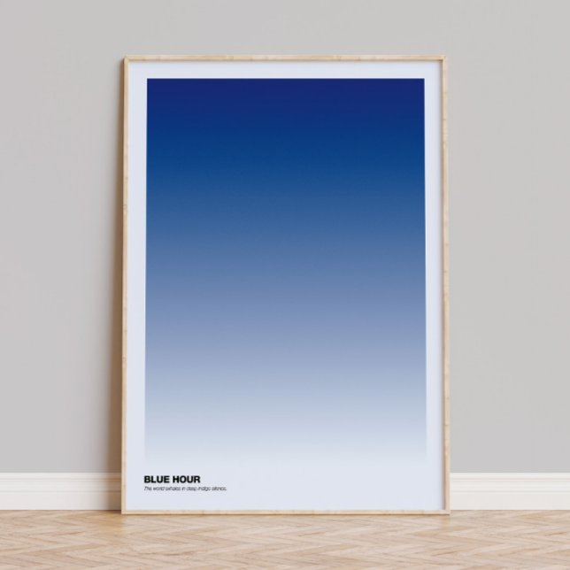 Impressão de Arte com Gradiente da Hora Azul: Post (Criador carregado)