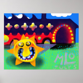 Impressão de Arte da Casa do Sol