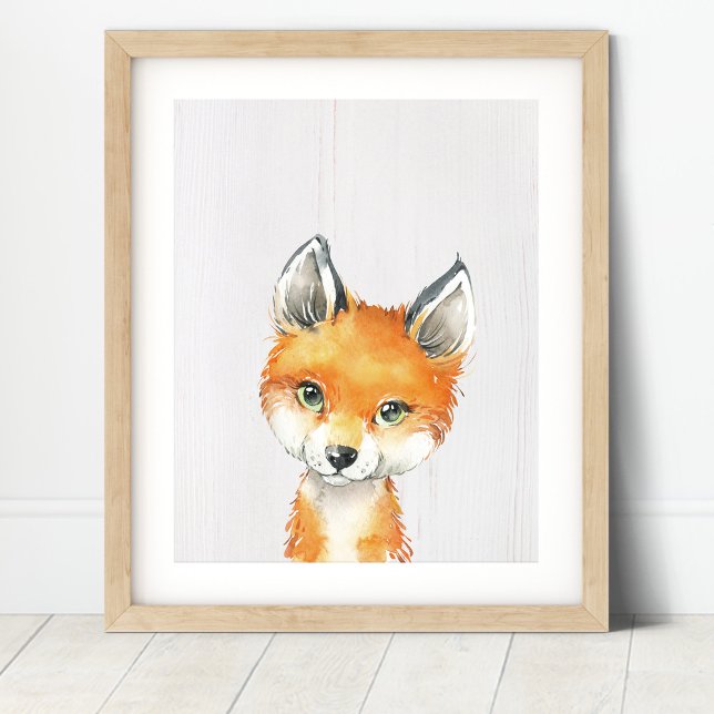 Impressão de Arte da Fox Woodland Nursery (Criador carregado)