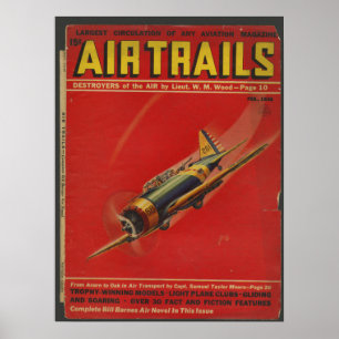 Impressão de Arte da Revista de Aviões da Aviaç