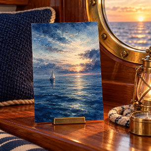 Impressão de Arte da Vela da Hora Azul