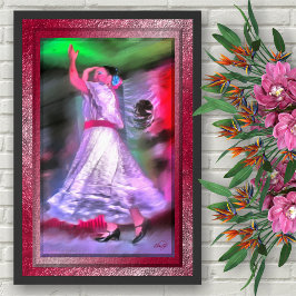 Impressão de Arte Dançarina Mexicana 0175