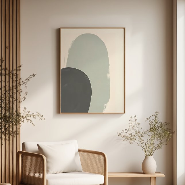 Impressão de Arte de Abstrato Japandi (Criador carregado)