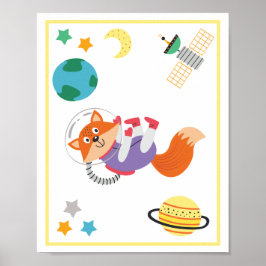 Impressão de Arte de Animais Espaciais Koala